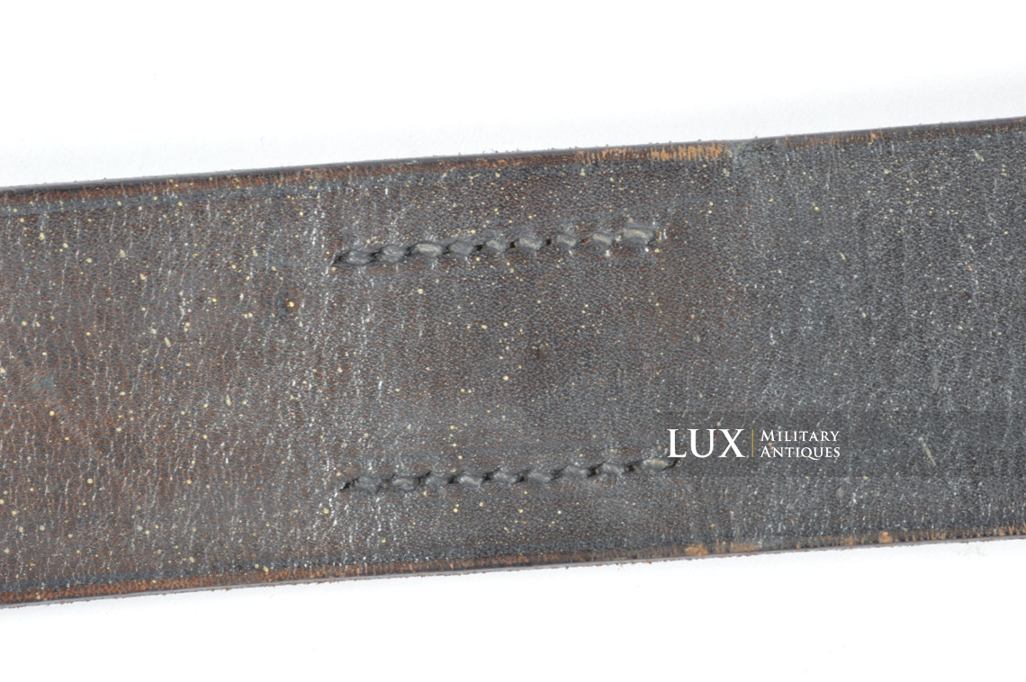 Early Hitlerjugend leather belt, « RZM » - photo 10