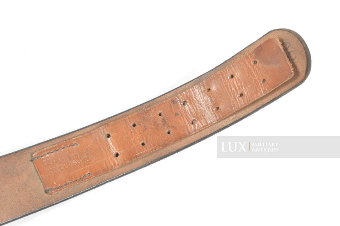 Early Hitlerjugend leather belt, « RZM » - photo 11