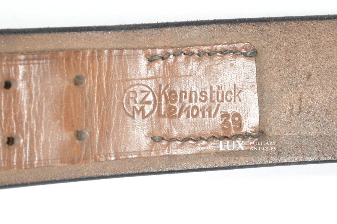 Early Hitlerjugend leather belt, « RZM » - photo 12