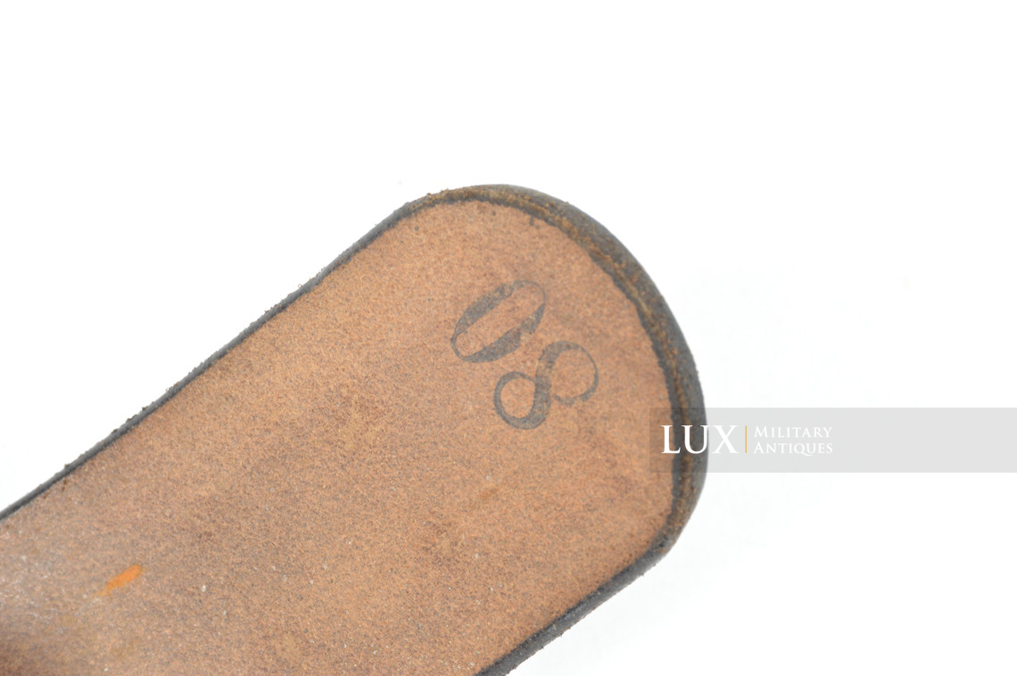 Early Hitlerjugend leather belt, « RZM » - photo 13