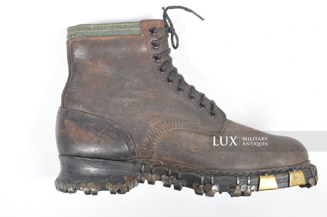 Paire de brodequins allemands précoces des troupes de montagne, « 1940 » - photo 9