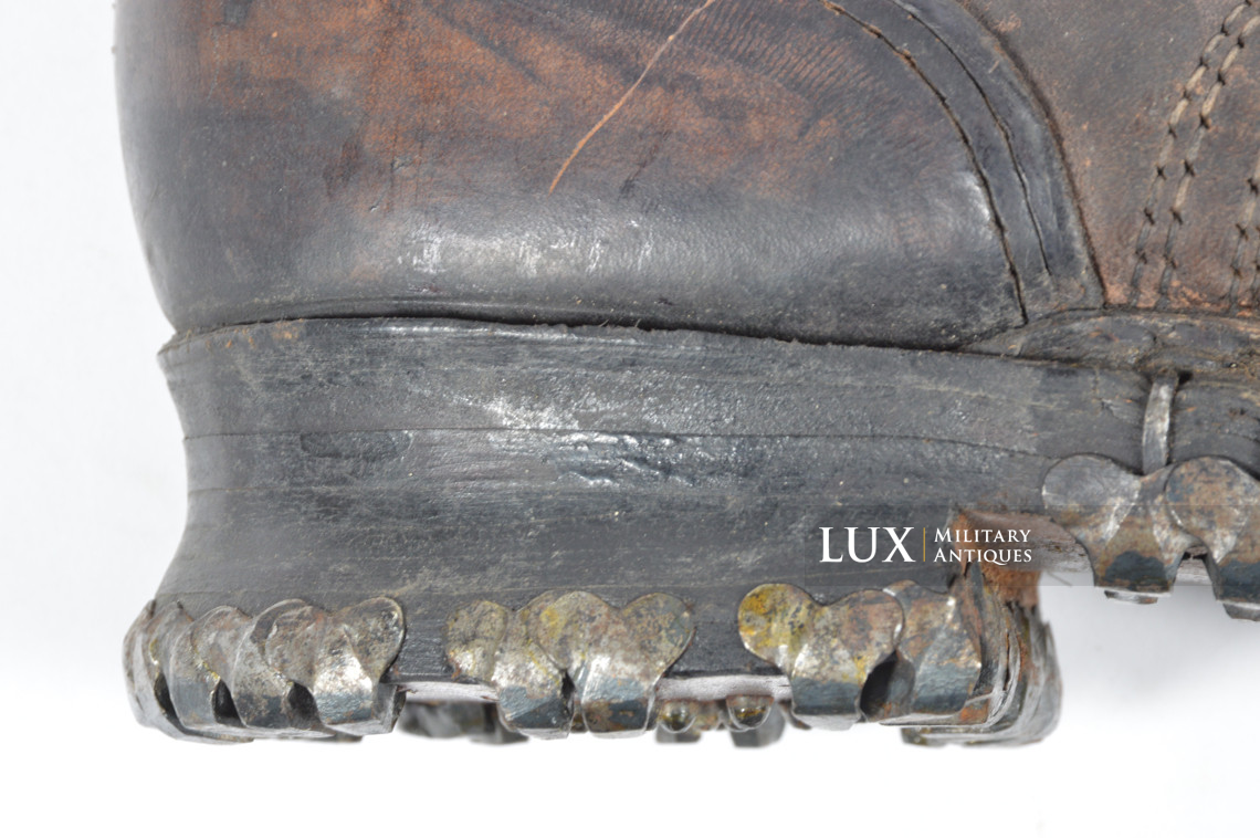 Paire de brodequins allemands précoces des troupes de montagne, « 1940 » - photo 13