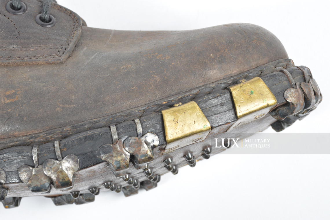 Paire de brodequins allemands précoces des troupes de montagne, « 1940 » - photo 14