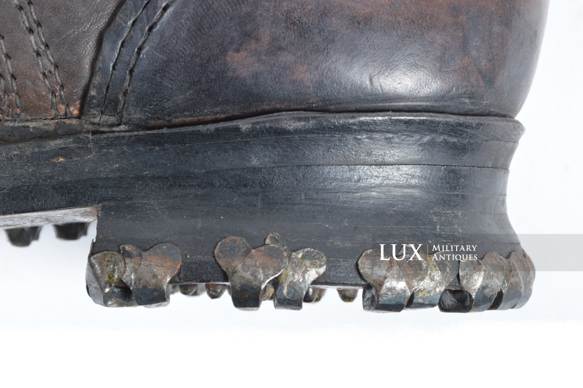 Paire de brodequins allemands précoces des troupes de montagne, « 1940 » - photo 17