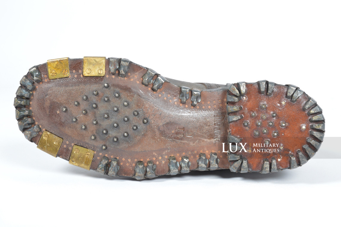 Paire de brodequins allemands précoces des troupes de montagne, « 1940 » - photo 19