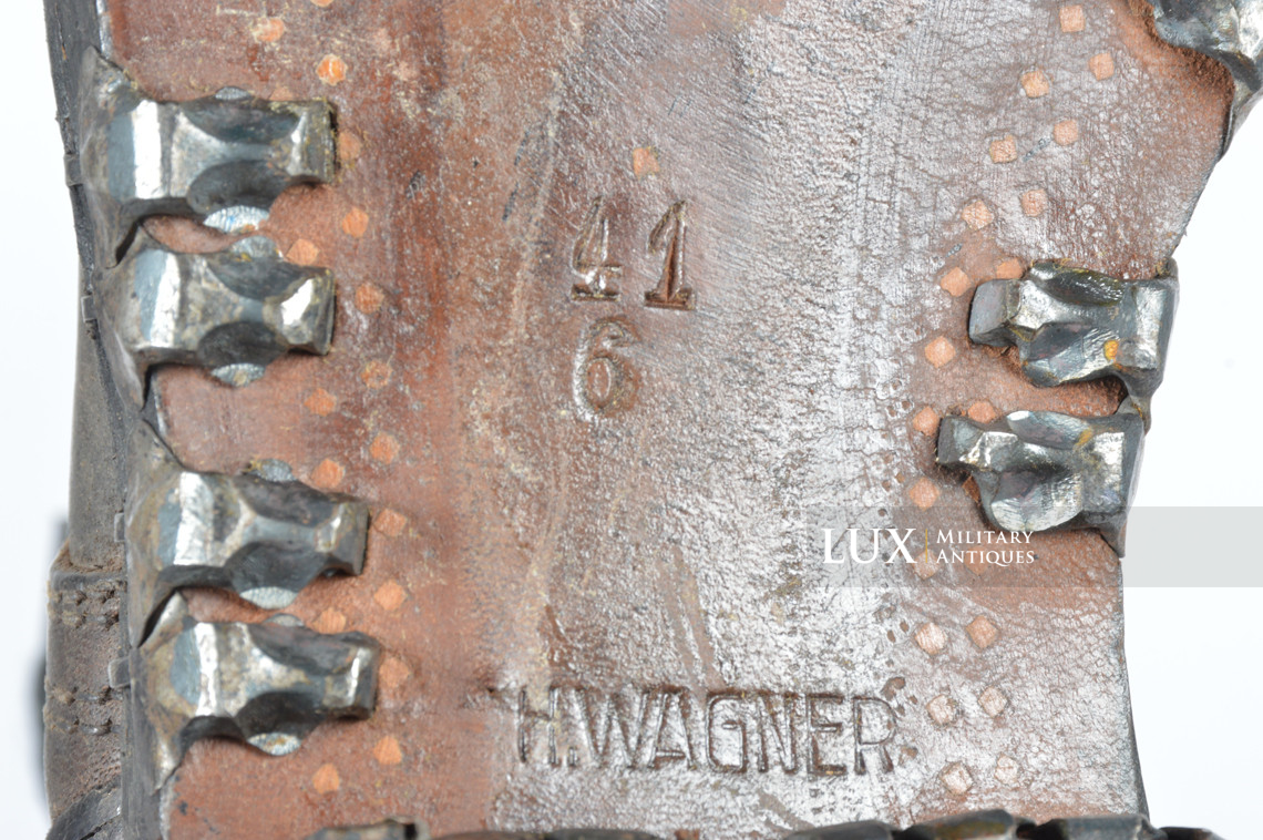 Paire de brodequins allemands précoces des troupes de montagne, « 1940 » - photo 20
