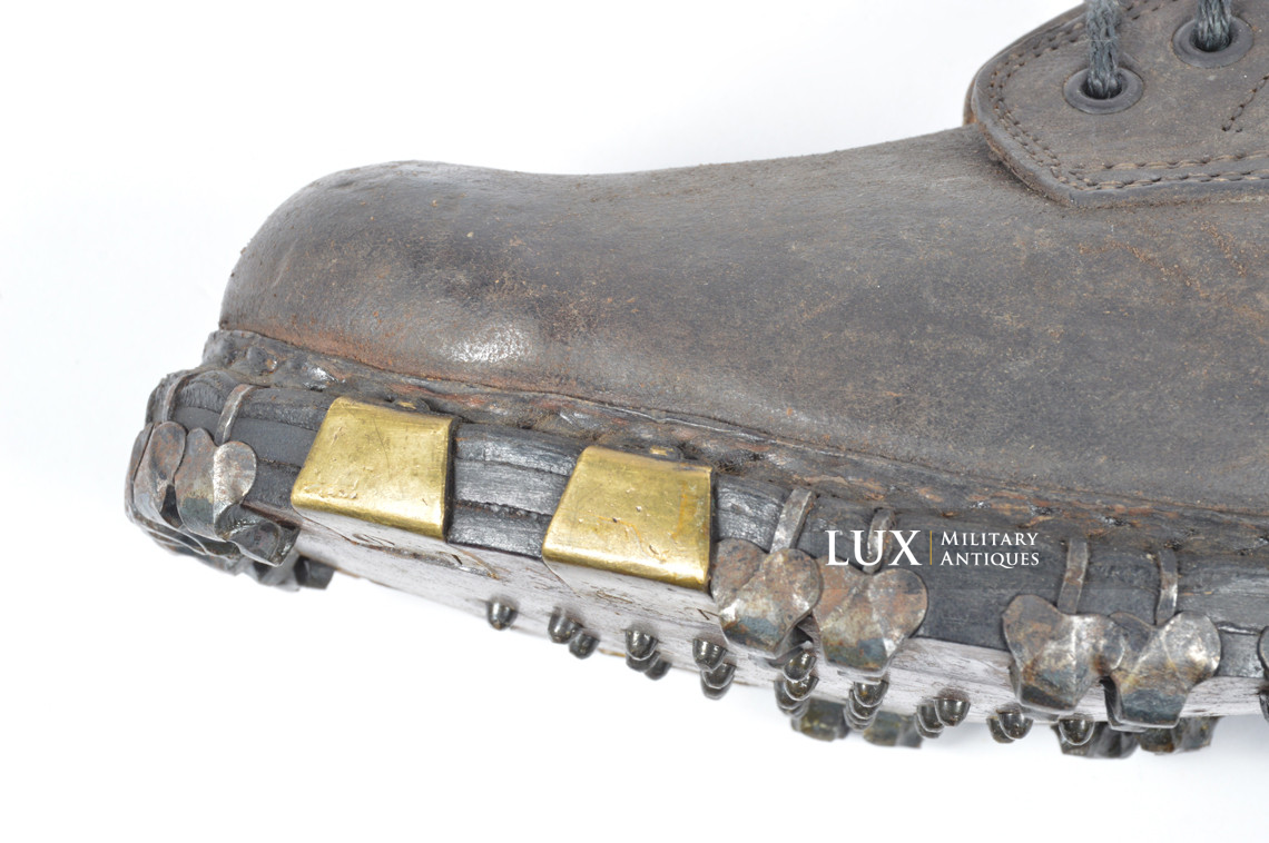 Paire de brodequins allemands précoces des troupes de montagne, « 1940 » - photo 30