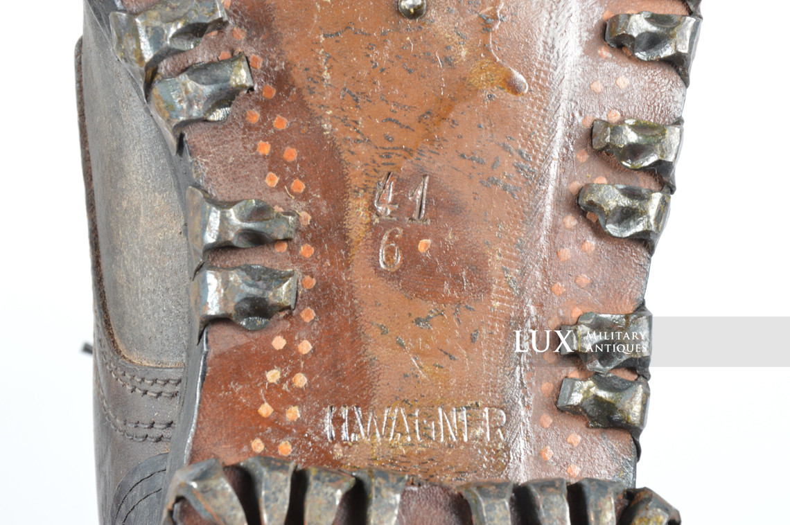 Paire de brodequins allemands précoces des troupes de montagne, « 1940 » - photo 36