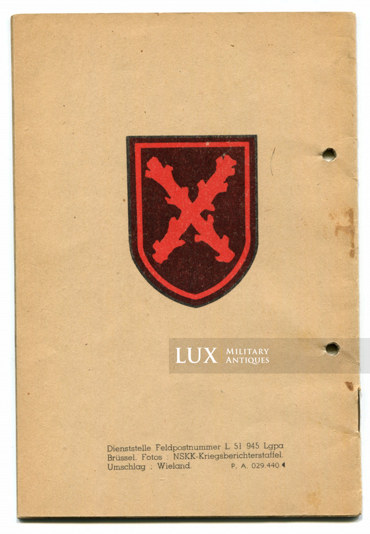 Rare insigne de manche de volontaires rexistes wallons engagés dans le NSKK Gruppe Luftwaffe - photo 12