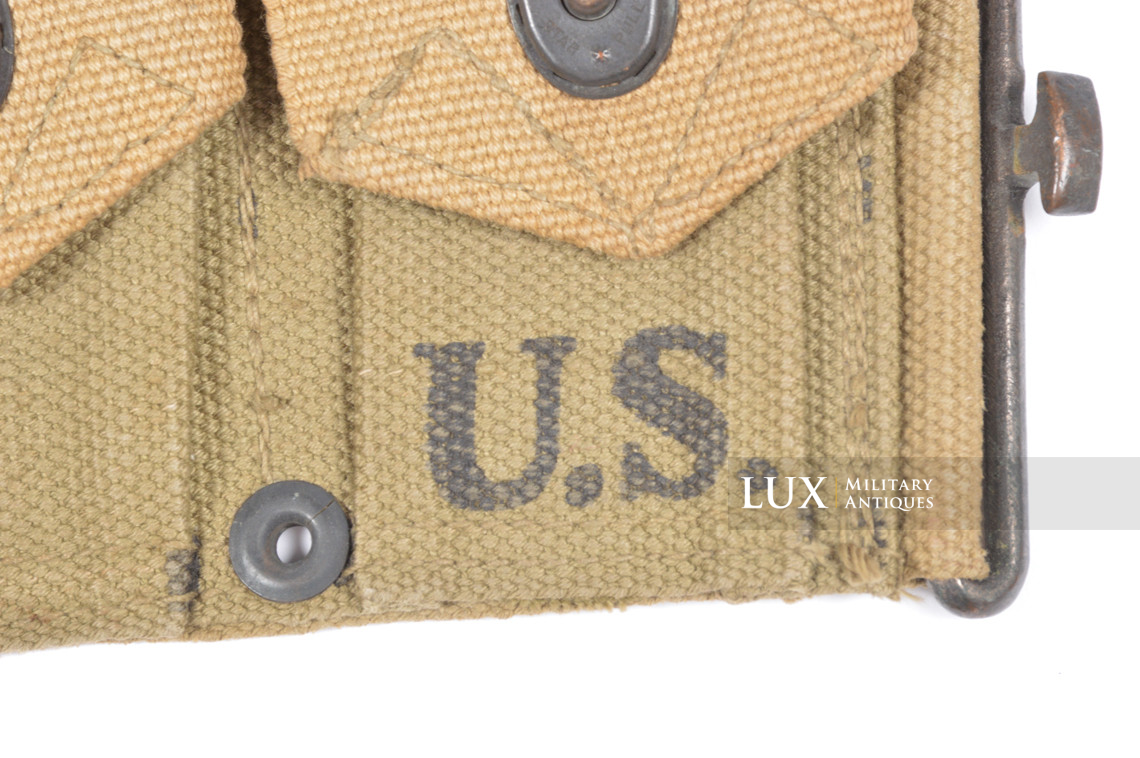 USM1 Garand cartridge belt, « HINSON MFG. CO. 1942 » - photo 8