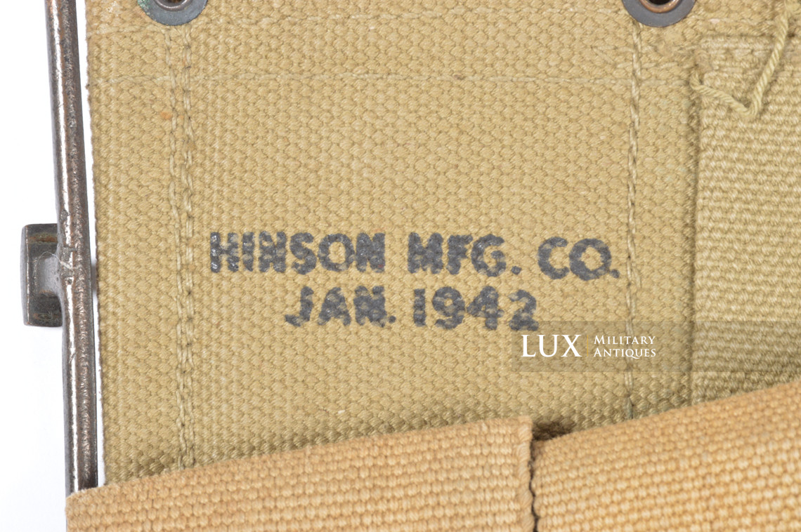 USM1 Garand cartridge belt, « HINSON MFG. CO. 1942 » - photo 10