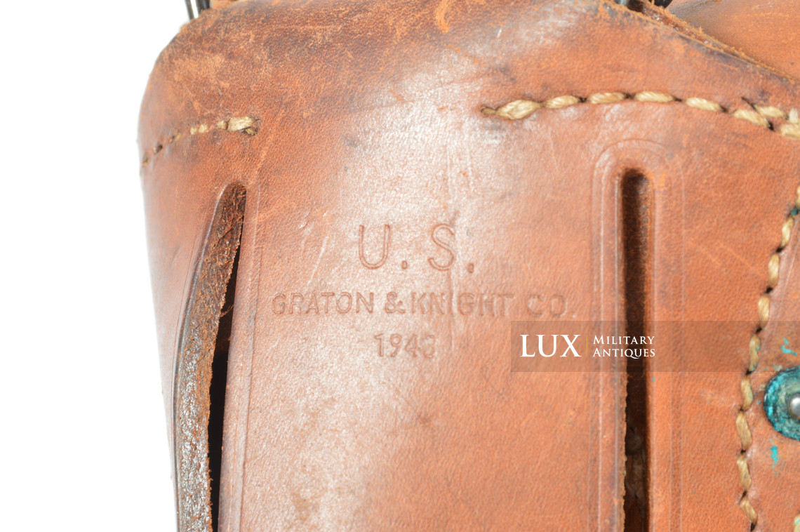 Gaine de pistolet U.S. pour Colt.45, « GRATON & KNIGHT CO. 1943 » - photo 10