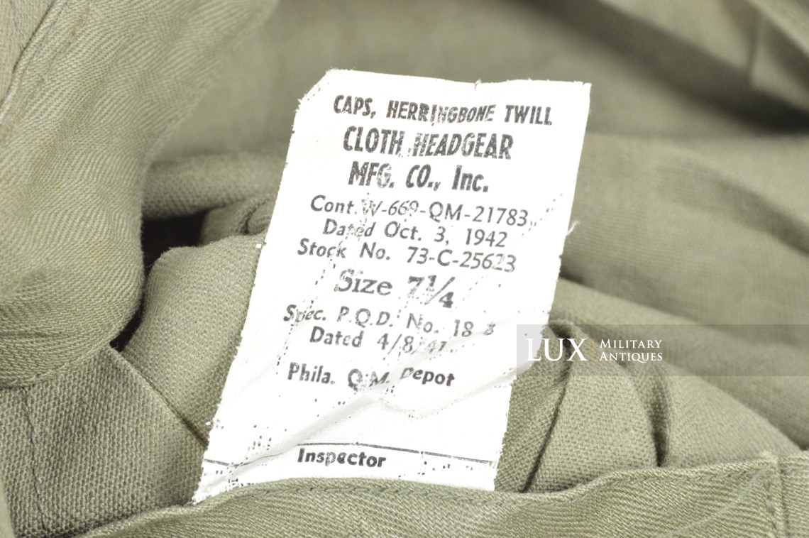 US Army HBT Cap, « 1942 » - photo 14