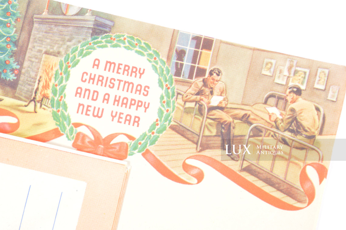 Ensemble de papeterie de Noël de l’US ARMY, « Holiday Greeting Stationery to The Boys in Service » - photo 9