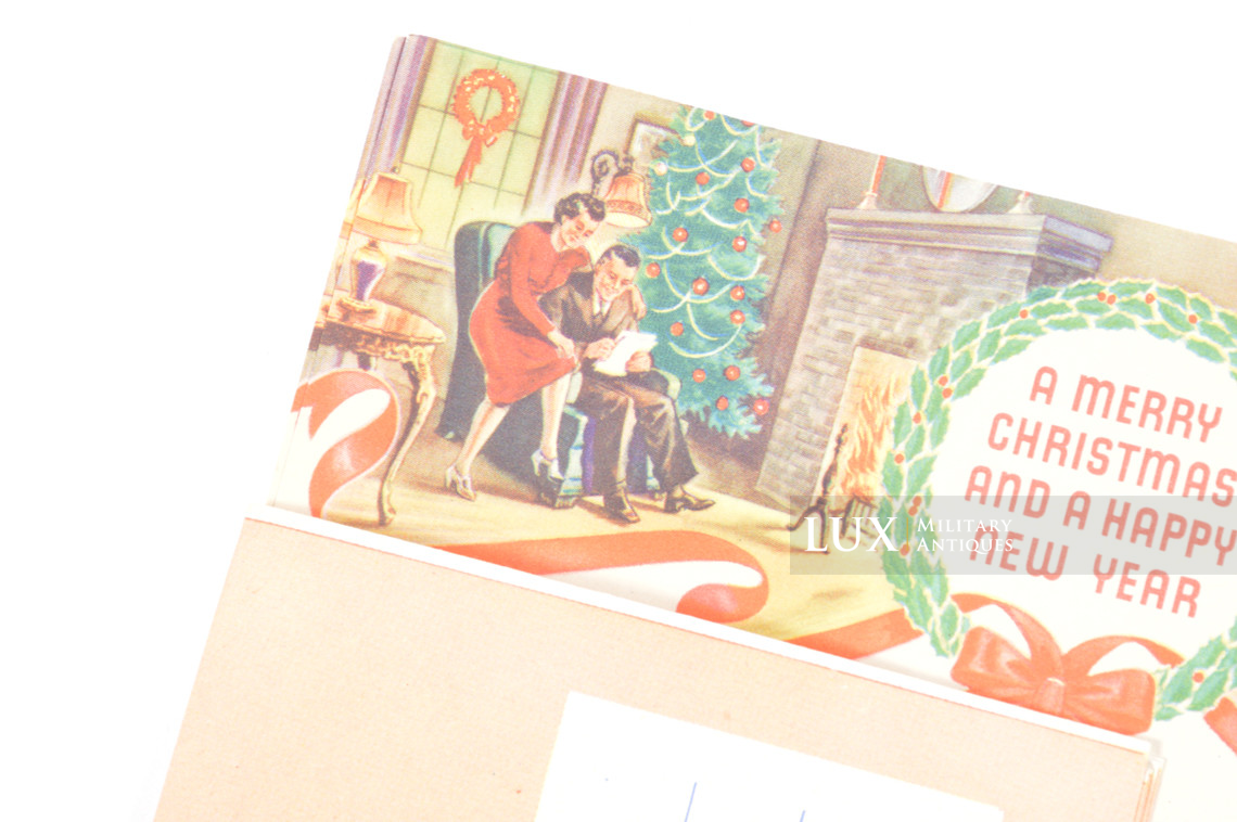 Ensemble de papeterie de Noël de l’US ARMY, « Holiday Greeting Stationery to The Boys in Service » - photo 10