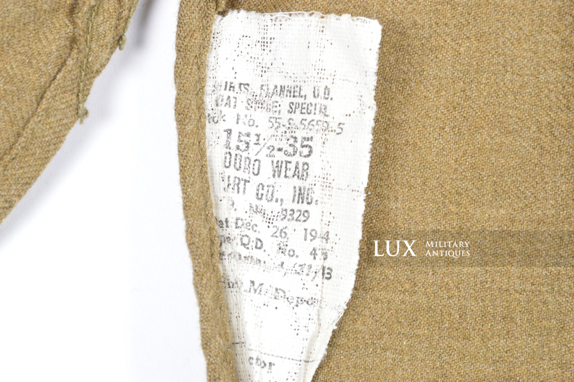 Chemise US Army en laine moutarde - photo 12